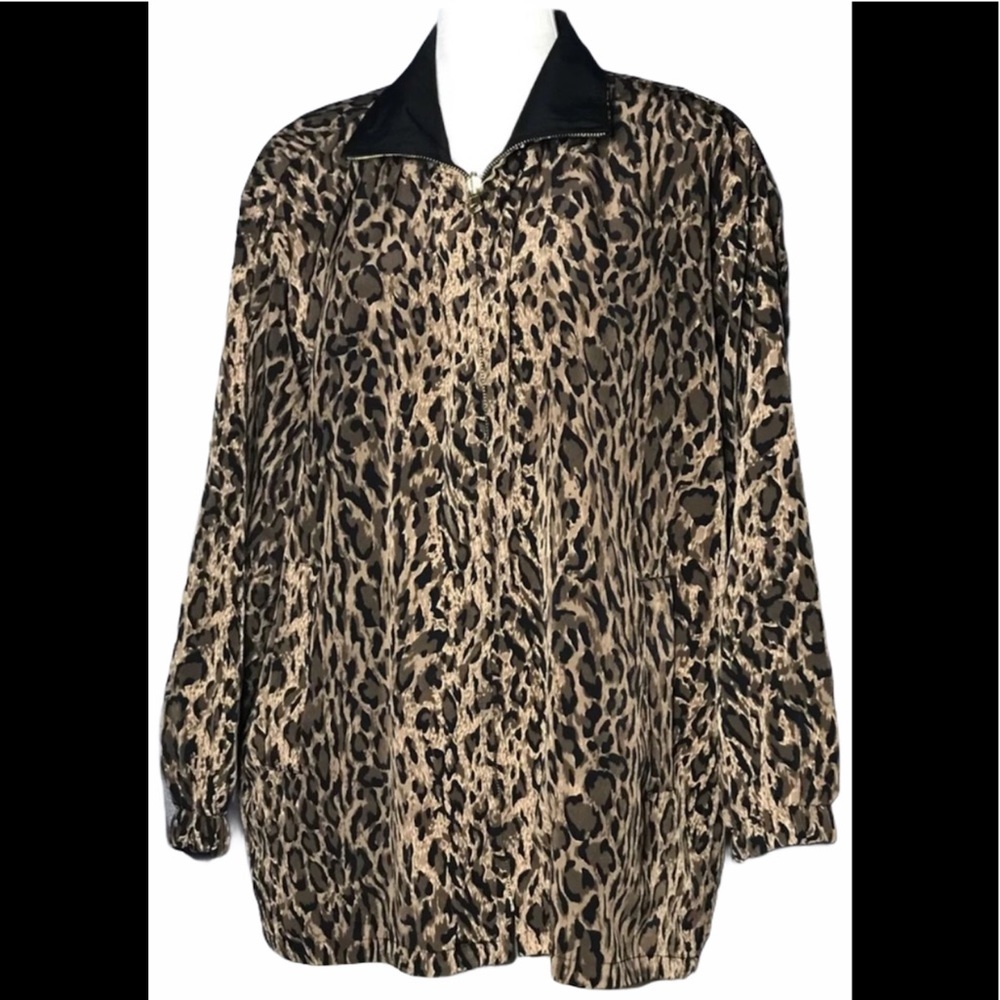 Reversible Leopard Animal Print Jacket XL